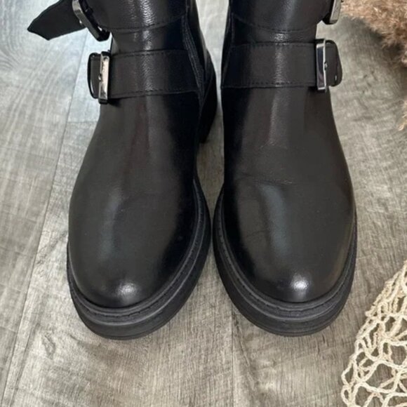 **SOLD** Emanuele Crasto Italian Triple Buckle Moto Boots Black Sz 7 **SOLD** - Picture 6 of 6